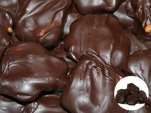 chary Dark Chocolate Caramel Peanut Clusters 1 lb.